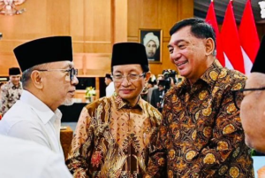 Menhan Hadiri Silaturahmi Presiden Prabowo dengan Kiai di Istana