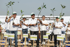 21.060 Bibit Mangrove Ditanam Serentak di Lima Lokasi